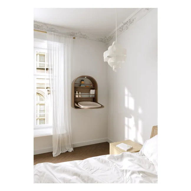 Kai wall-mounted changing table | Dark Oak