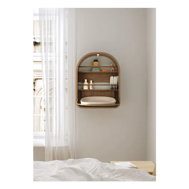 Kai wall-mounted changing table | Dark Oak