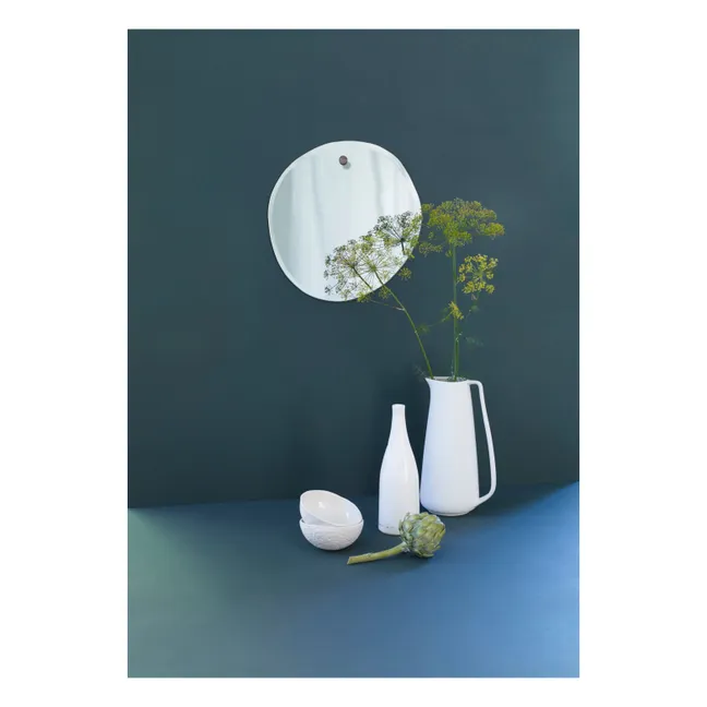 Miroir extra plat biseauté - forme aléatoire ronde 32x33 cm
