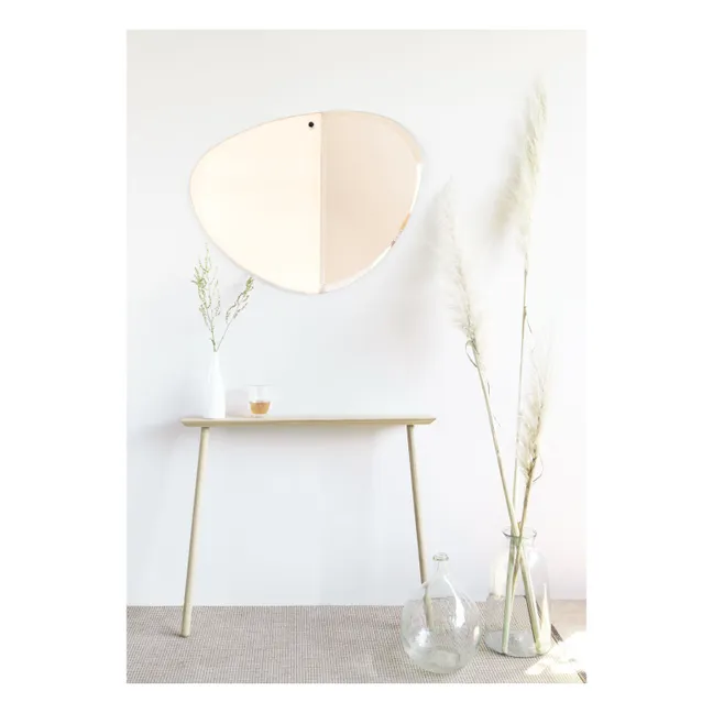 Extra flat beveled oval mirror - 87x67 cm