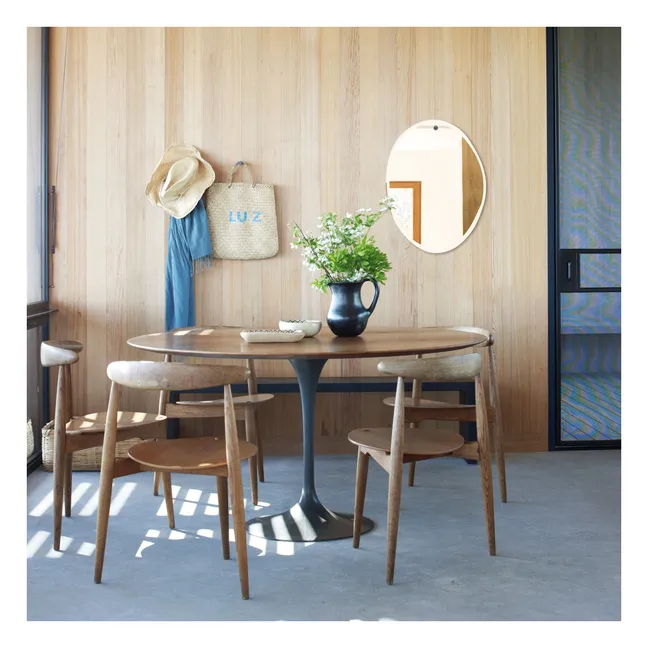 Miroir extra plat biseauté - forme aléatoire ovale 50x66 cm