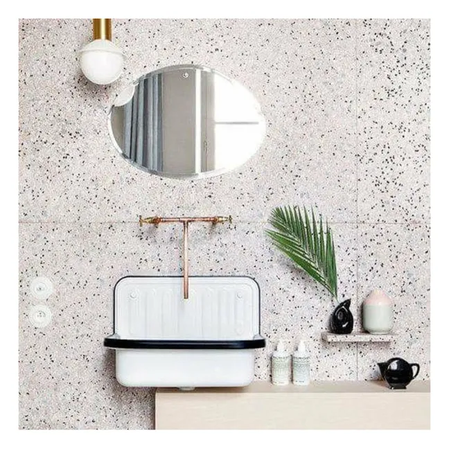 Miroir extra plat biseauté - forme aléatoire ovale horizontale 55x40 cm