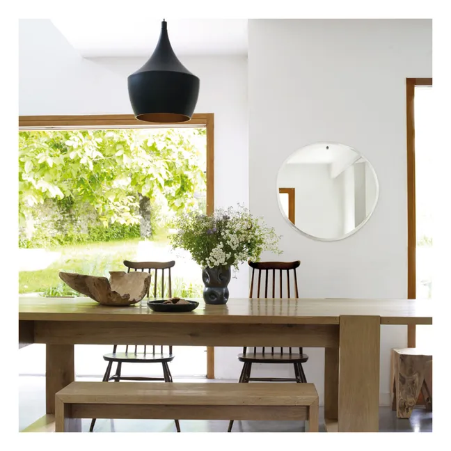 Miroir extra plat biseauté - forme aléatoire ronde 67,5x70 cm