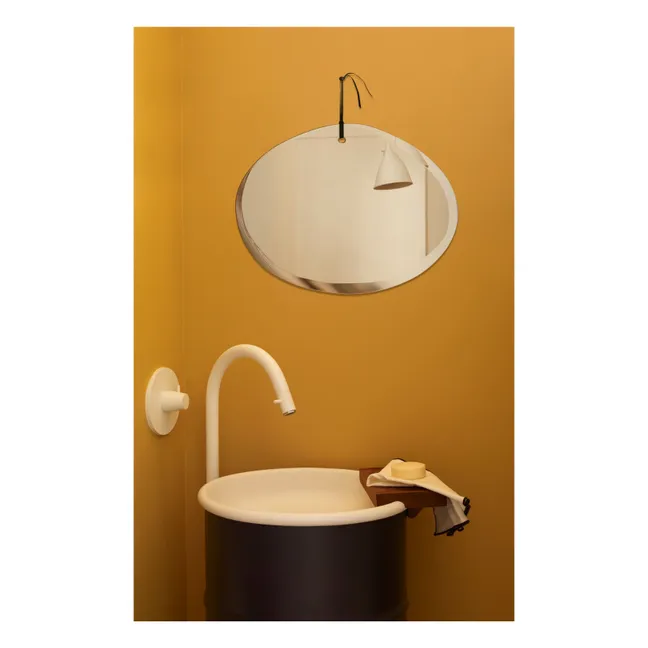 Miroir extra plat biseauté - forme aléatoire ovale horizontale 55x40 cm