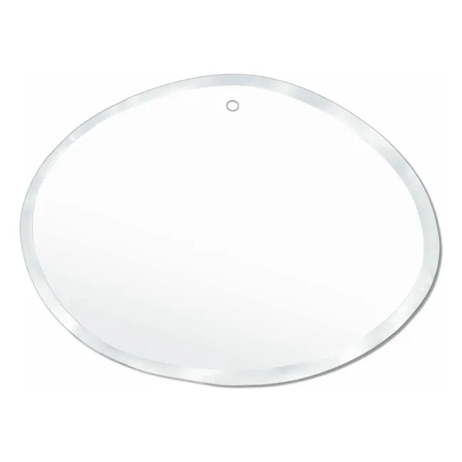 Miroir extra plat biseauté - forme aléatoire ovale horizontale 55x40 cm