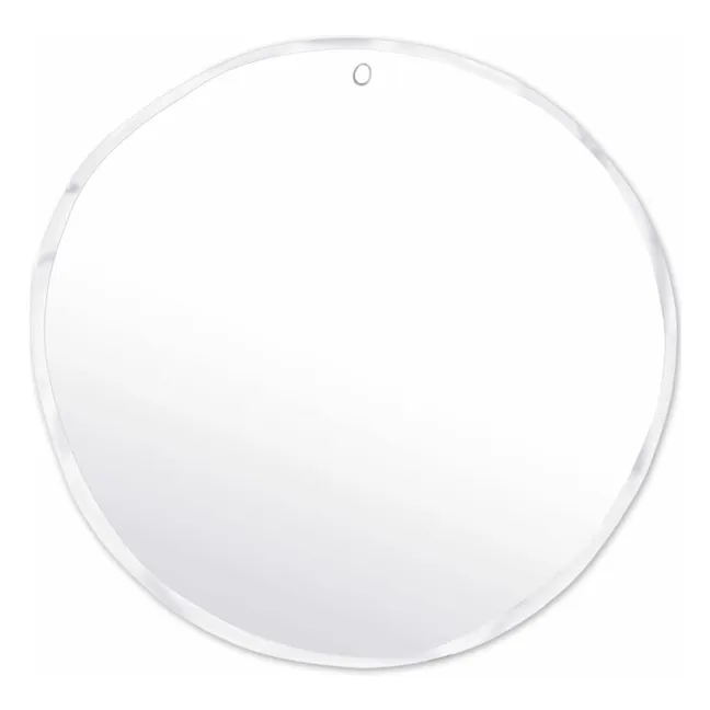 Miroir extra plat biseauté - forme aléatoire ronde 67,5x70 cm