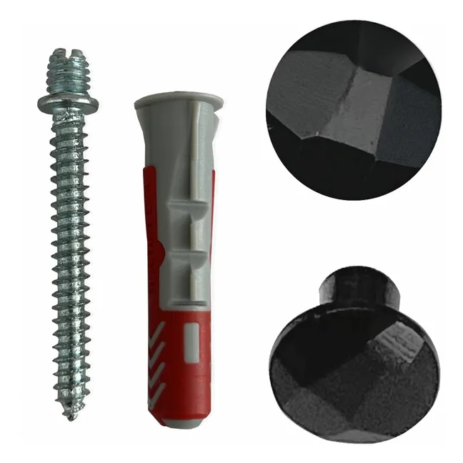 Tête martelée à la main | Noir