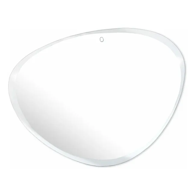 Extra flat beveled oval mirror - 87x67 cm