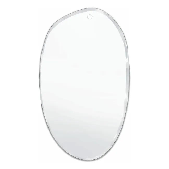 Miroir extra plat biseauté - forme aléatoire ovale 60x100 cm
