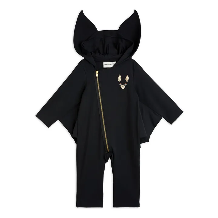 Combinaison Bat Coton Bio | Noir- Image produit n°0