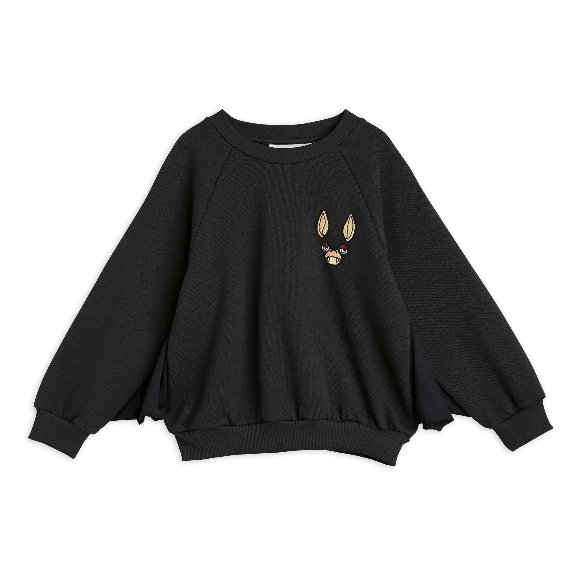 Mini Rodini Black Sweat Bat Organic Cotton