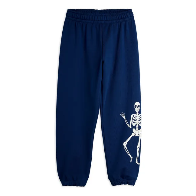 Jogger Skeleton Bio-Baumwolle | Blau