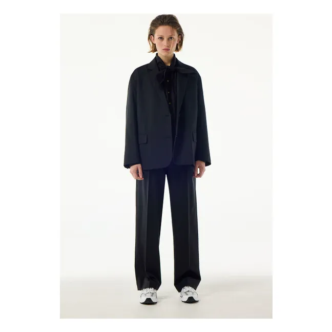 Tailoring London Jacke aus Schurwolle | Schwarz