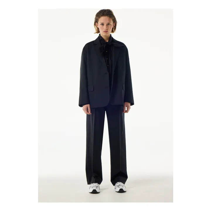 Veste Tailoring London Laine Vierge | Noir- Image produit n°0