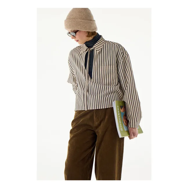 Blouse Christies Rayée | Marron