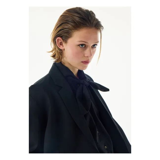 Chaqueta de lana virgen Tailoring London | Negro