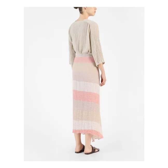 Blanchard Linen skirt | Peach