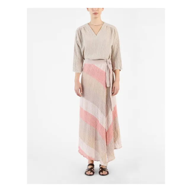 Blanchard Linen skirt | Peach