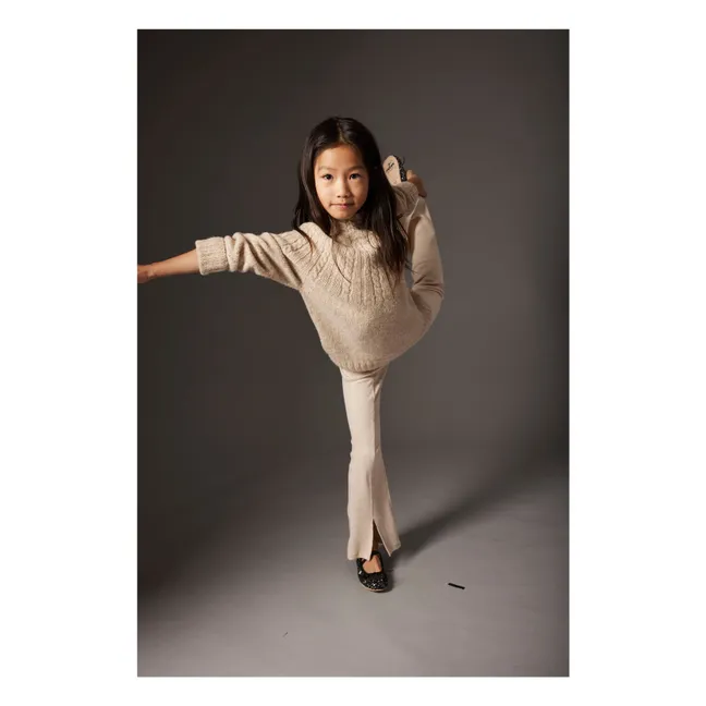 Legging Flare Cuba | Beige chiné