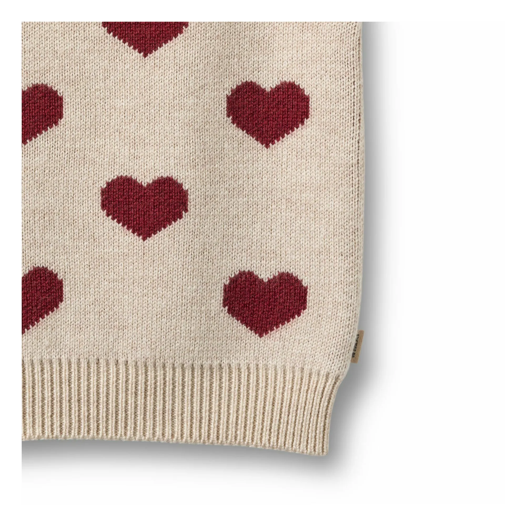 Pull Gaby Jacquard Laine Mérinos | Beige- Image produit n°1