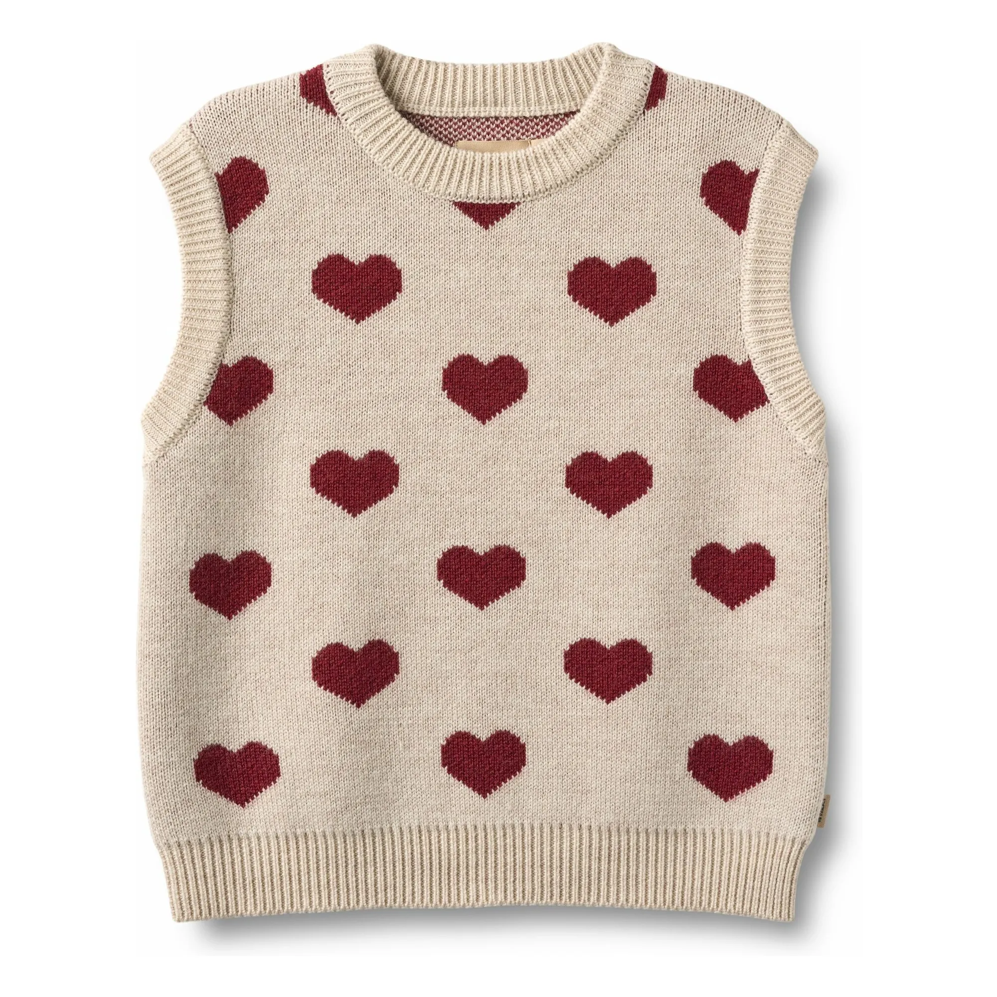 Pull Gaby Jacquard Laine Mérinos | Beige- Image produit n°0