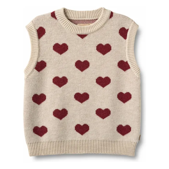 Gaby Jacquard Merino Wool Sweater | Beige