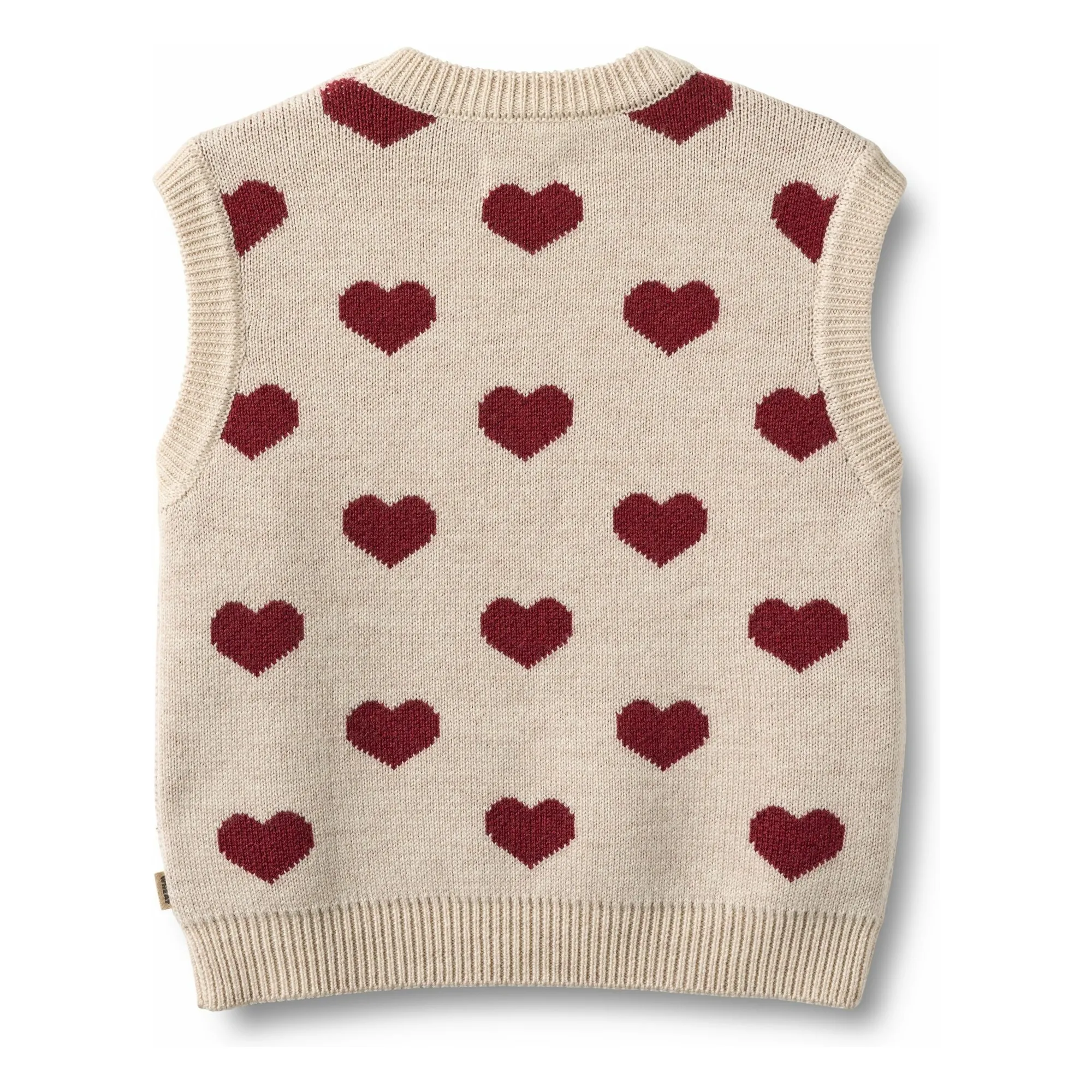 Pull Gaby Jacquard Laine Mérinos | Beige- Image produit n°2