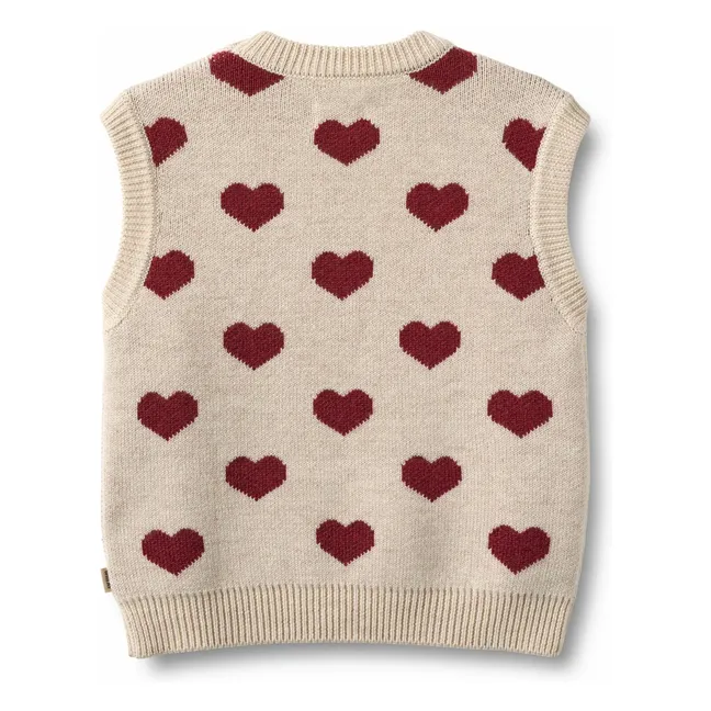 Maglione Gaby in lana merino jacquard | Beige