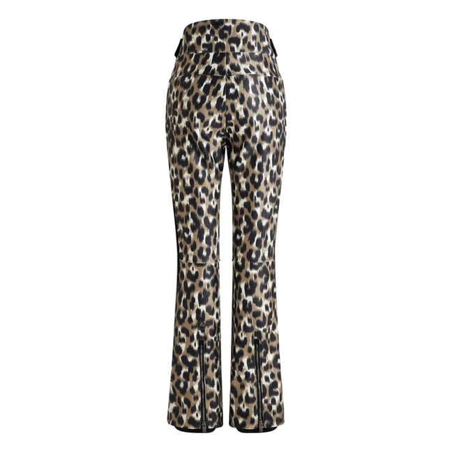 Pantaloni da sci Elancia Leopard Spindle | Marrone chiaro