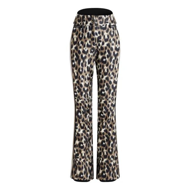 Elancia Leopard Spindel Skihose | Hellbraun