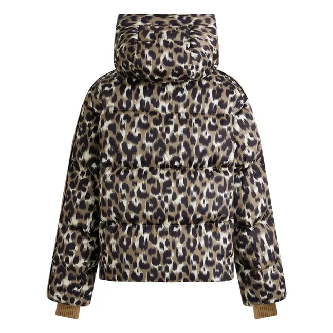 Ada Leopard Ski Jacket | Light brown