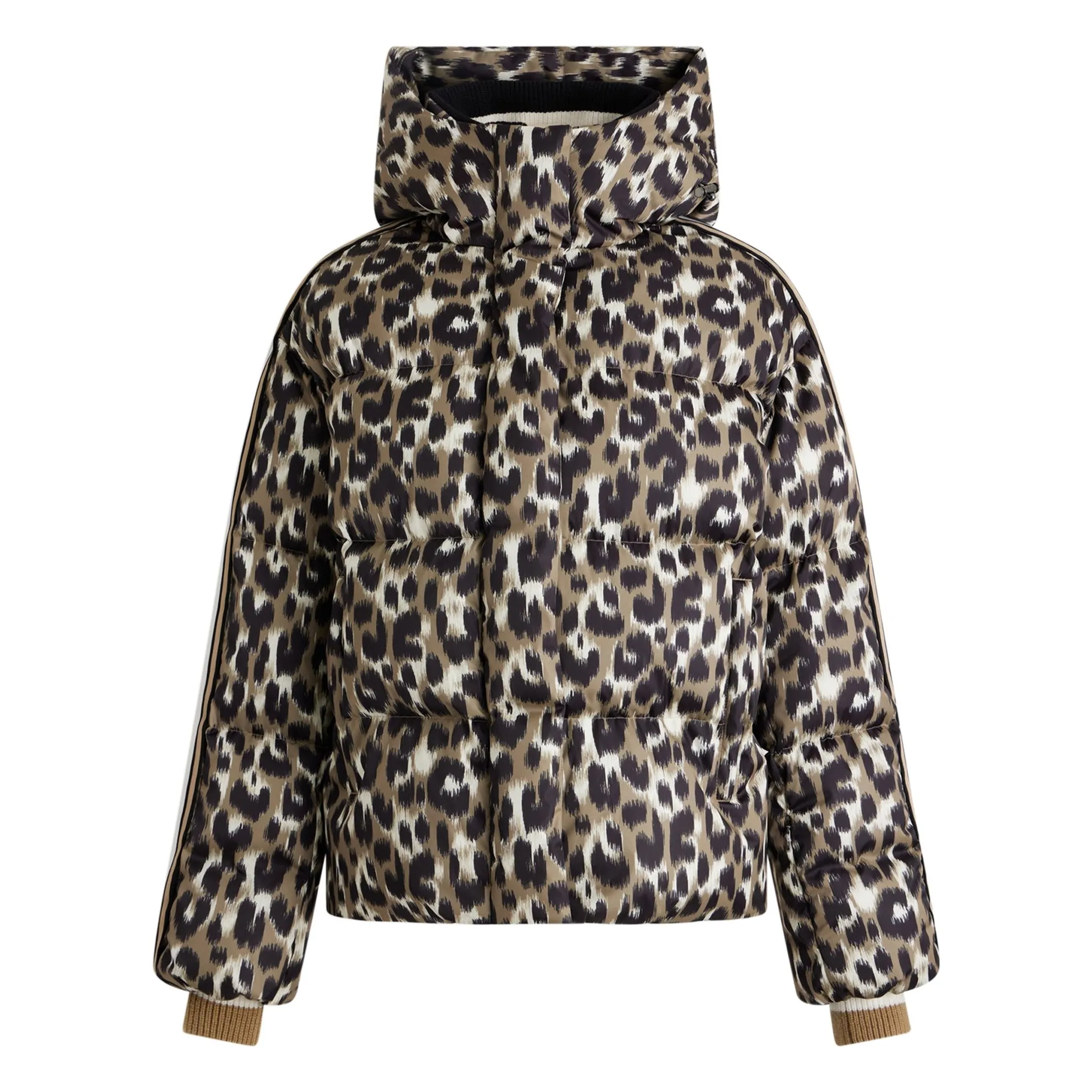 Fusalp Light Brown Ada Leopard Ski Jacket