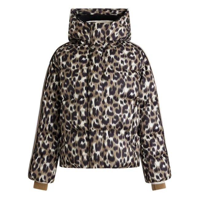 Chaqueta de esquí Ada Leopard | Marrón claro