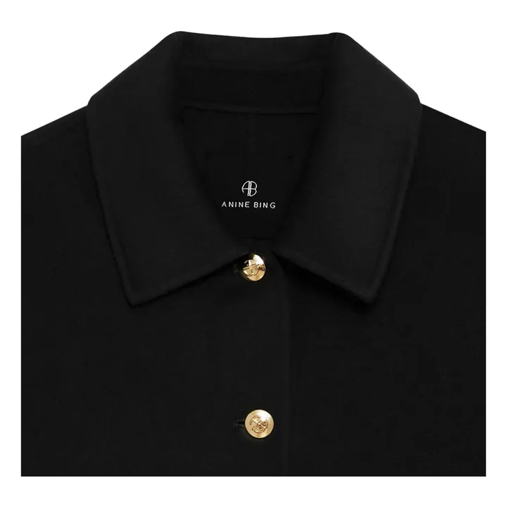 Chaqueta de lana Luca | Negro- Imagen del producto n°4