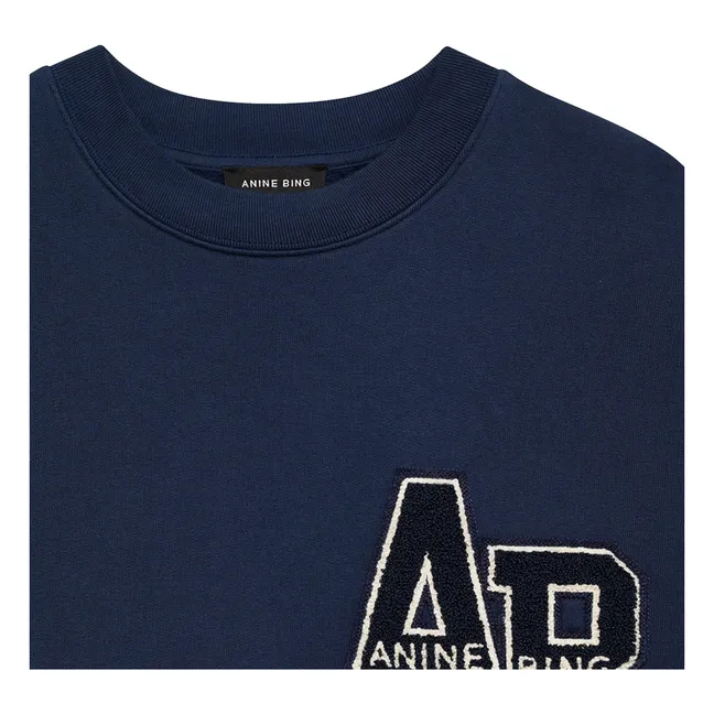 Sweat Oversize Miles Letterman | Bleu marine