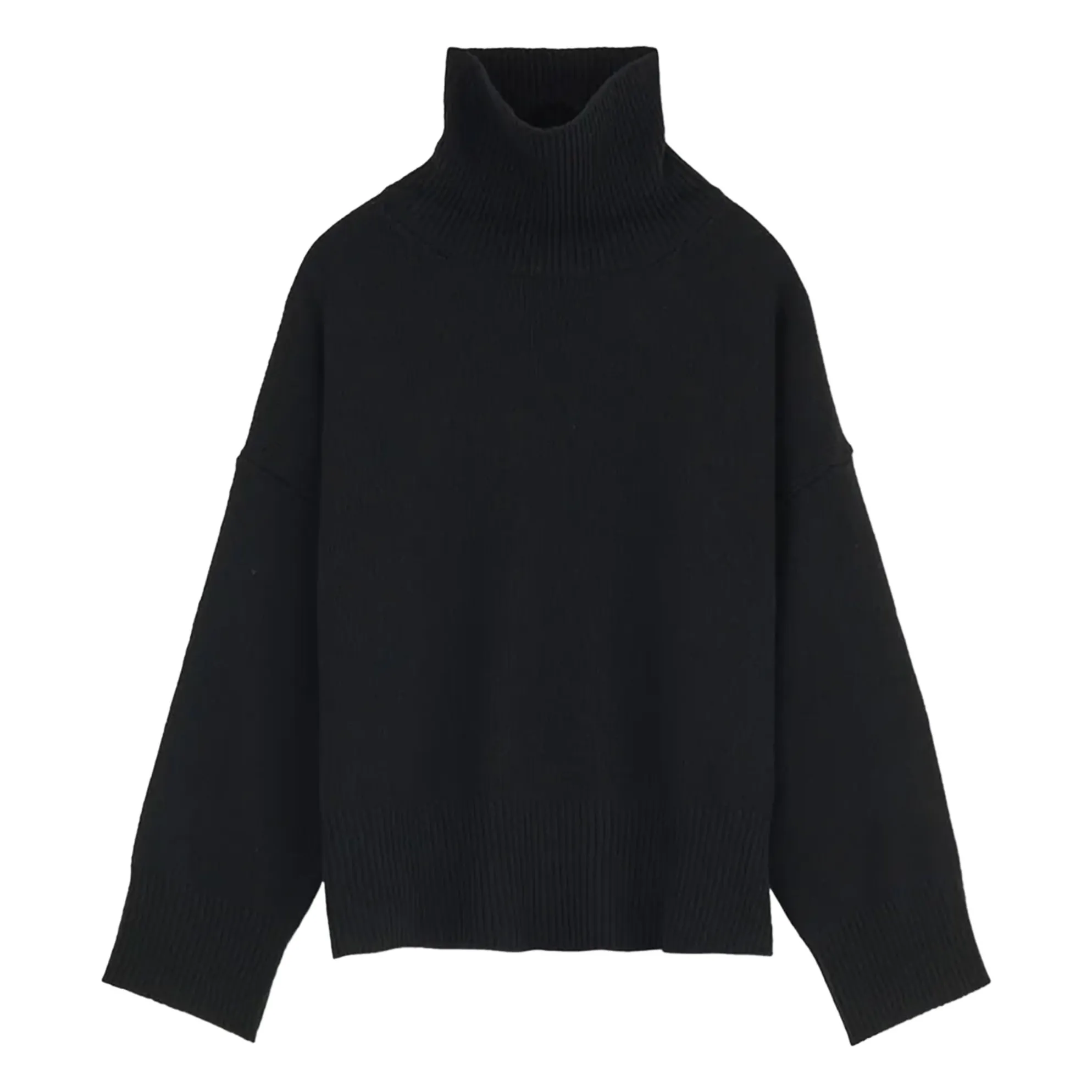 Skall Studio Black Silene Merino Wool Sweater