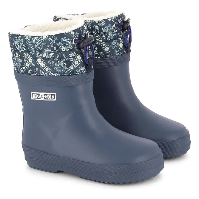 Bottes de Pluie Ploc Fur | Bleu marine