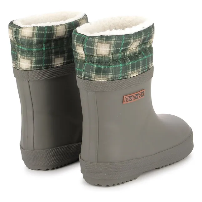 Bottes de Pluie Ploc Fur | Vert kaki