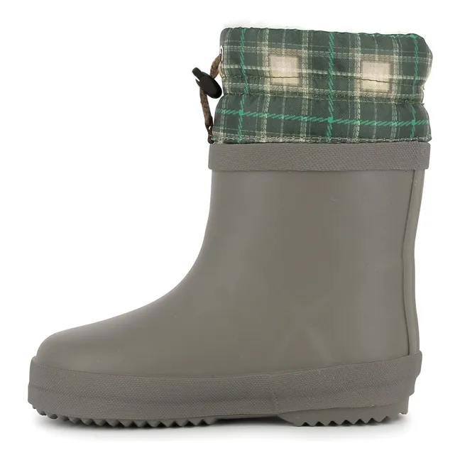 Bottes de Pluie Ploc Fur | Vert kaki