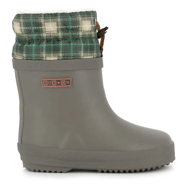Bottes de Pluie Ploc Fur | Vert kaki
