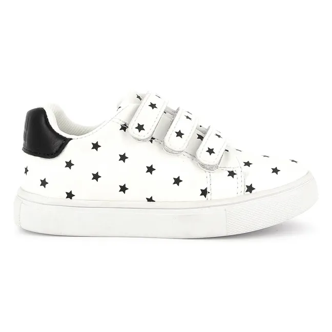 Baskets Scratchs Basil Etoiles | Blanc