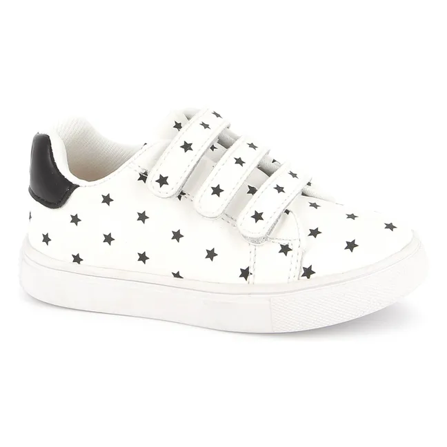 Baskets Scratchs Basil Etoiles | Blanc