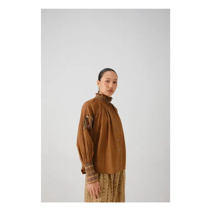 Blusa bordada Farmer Bloom | Rosa Viejo- Imagen del producto n°1