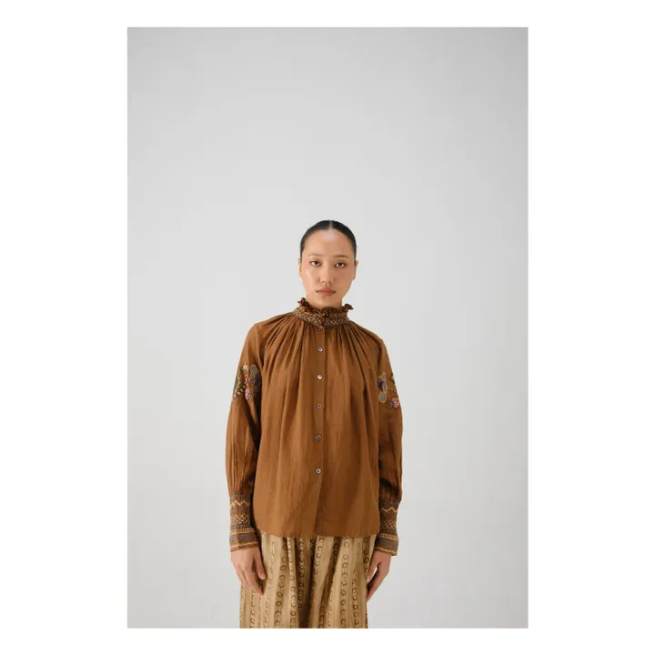 Blusa bordada Farmer Bloom | Rosa Viejo- Imagen del producto n°0