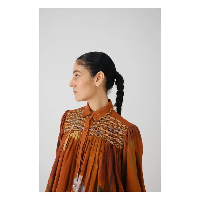 Judy Foliage blouse | Terracotta