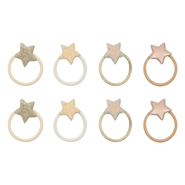 8er-Set Mini Chouchous Stellina | Gold