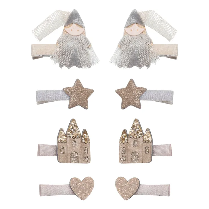 Lot de 8 Barettes Princesse | Rose- Image produit n°0