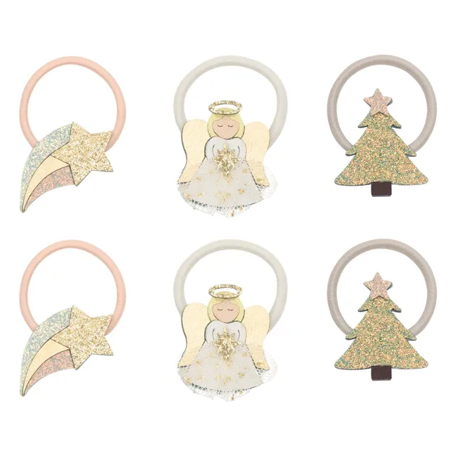 6er-Set Mini Chouchou Angel | Gold