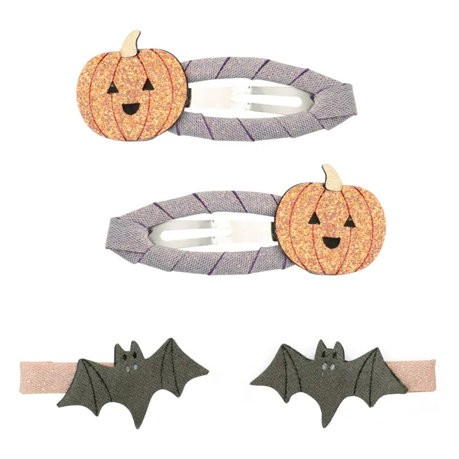 Lot de 4 Barrettes Pumpkin | Orange