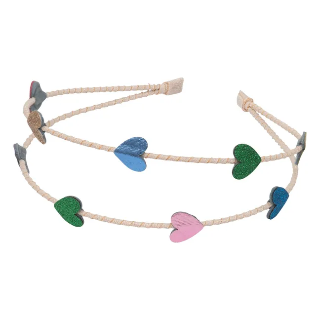 Diadema Alice Jazzy Heart  | Rosa